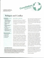 Conciliation Quarterly first page